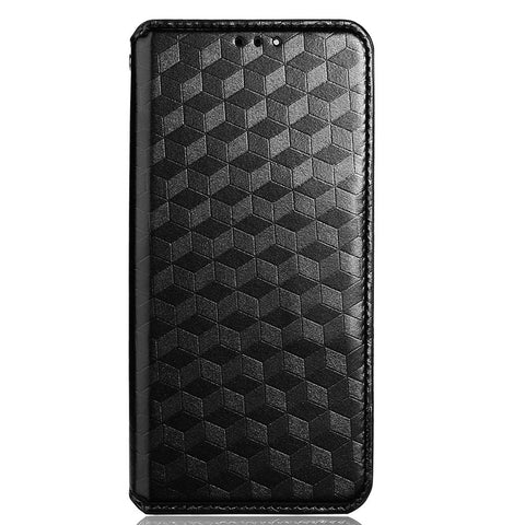 For Oppo Reno8 Pro+ 5G (Global Version) / Reno8 Pro 5G (Global Version) PU Leather Phone Case Imprinted Rhombus Pattern Magnetic Auto-absorbed Stand Wallet Cover