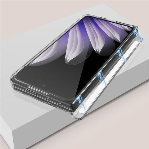 For Oppo Find N5 5G / OnePlus Open 2 Clear Case TPU + Acrylic Magnetic Phone Cover
