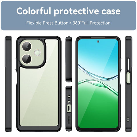 For Oppo A5 Pro 4G (Global) / 5G (Global) / A5 Energy 5G (China) Case TPU + Acrylic Protective Clear Phone Cover