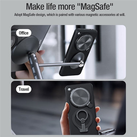 NILLKIN Camshield Prop Magnetic Series for Oppo Find X8 Ultra 5G Magnetic Case PC + TPU Phone Cover with Camera Cover