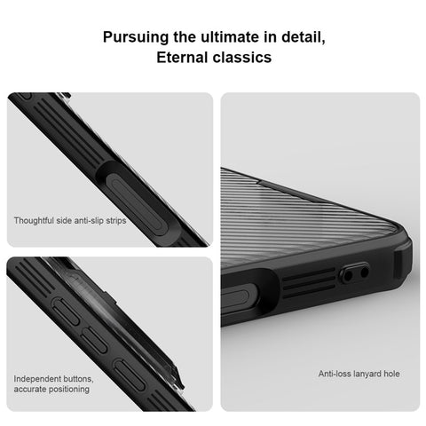 NILLKIN Camshield Prop Series for Oppo Find X8 Ultra 5G Case Translucent Slide Camera Protection PC + TPU Phone Cover