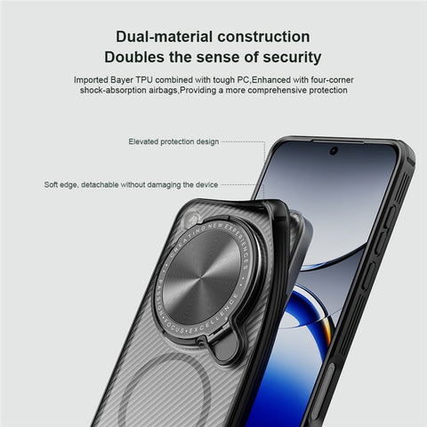 NILLKIN Camshield Prop Magnetic Translucent Series For Oppo Find X8 Ultra 5G Magnetic Case TPU+PC Phone Cover with Camera Lid