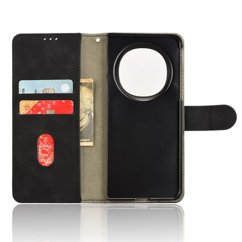 For Oppo Find N5 5G Leather Case Skin Feel Anti Drop Wallet Flip Phone Cover