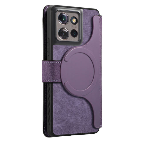 CASENEO For Motorola Edge 50 5G Magnetic Case  Detachable Leather Phone Wallet Cover