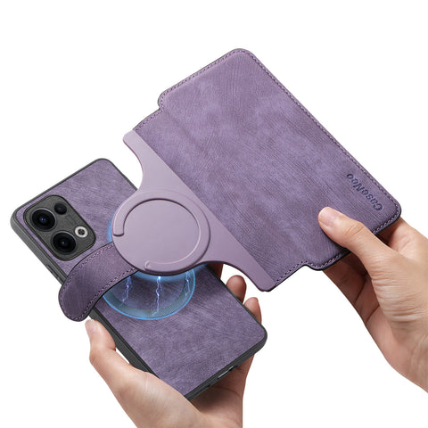 CASENEO For Oppo Reno13 5G (Global) Magnetic Case  Detachable Leather Phone Wallet Cover