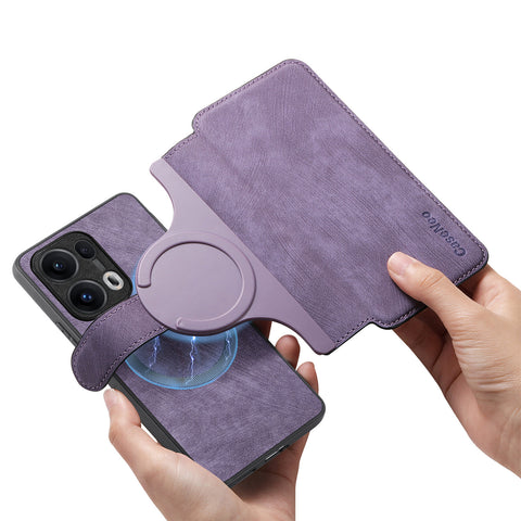 CASENEO For Oppo Reno13 Pro 5G Magnetic Case  Detachable Leather Phone Wallet Cover