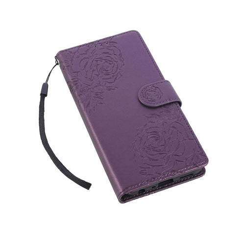 PU Leather Case For Oppo Reno8 Z 5G  /  Reno7 Z 5G  /  A96 (China) 5G Rose Flower Wallet Phone Cover with 3 Card Slots