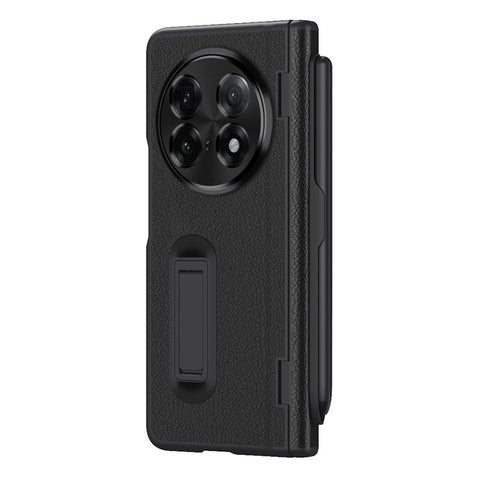 For Oppo Find N5 5G Case Kickstand PC  + PU Leather Folding Phone Cover with Screen Protector and Stylus