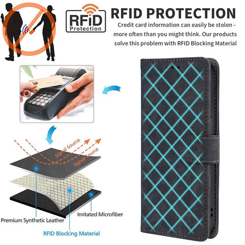 For Oppo F29 5G Case Wallet RFID Blocking PU Leather Cover Stand with Strap
