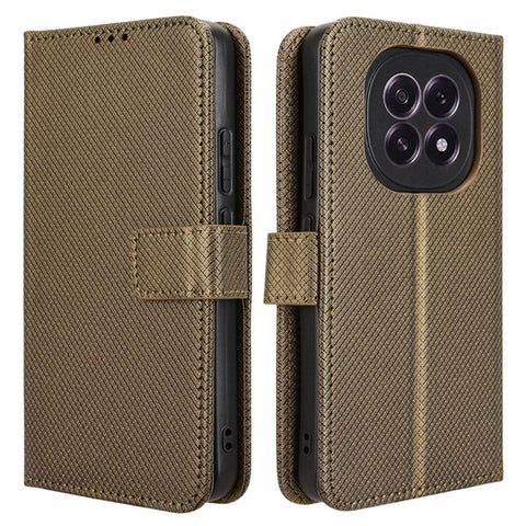 For Oppo F29 5G Case PU Leather Diamond Texture Wallet Phone Cover