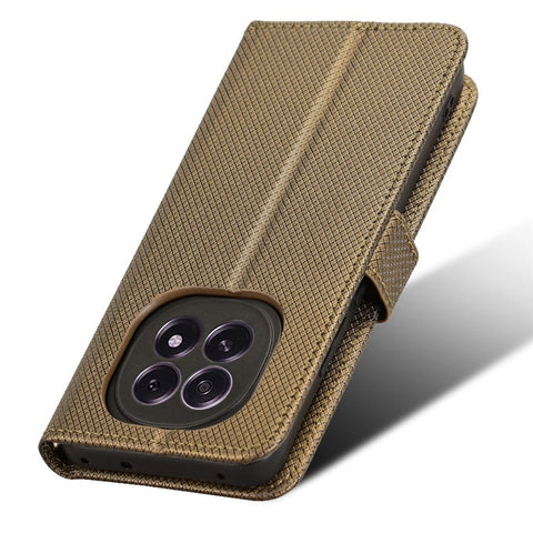 For Oppo F29 5G Case PU Leather Diamond Texture Wallet Phone Cover