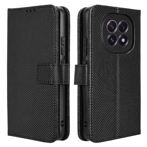 For Oppo F29 5G Case PU Leather Diamond Texture Wallet Phone Cover
