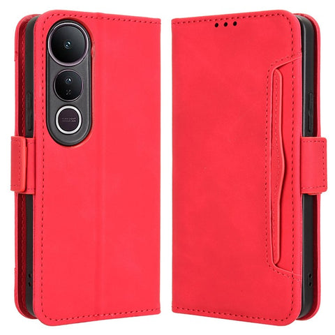 For vivo V50 Lite 5G  /  4G Leather Case Phone Wallet Cover with Multiple Card Slots
