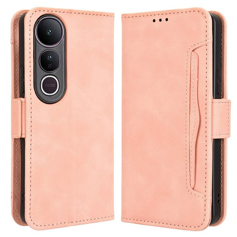 For vivo V50 Lite 5G  /  4G Leather Case Phone Wallet Cover with Multiple Card Slots