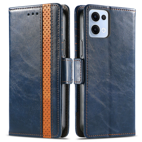 CASENEO For Oppo Reno13 5G (Global) Phone Cases  PU Leather Cover Stand with RFID Blocking Wallet