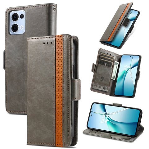CASENEO For Oppo Reno13 5G (Global) Phone Cases  PU Leather Cover Stand with RFID Blocking Wallet