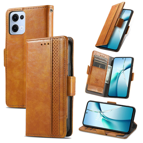 CASENEO For Oppo Reno13 5G (Global) Phone Cases  PU Leather Cover Stand with RFID Blocking Wallet