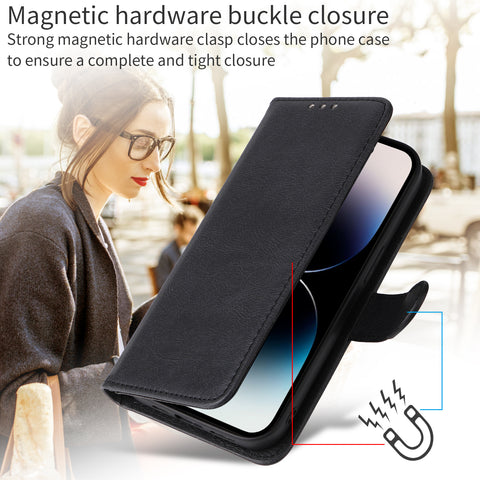 For Samsung Galaxy S25 Edge Case 2 in 1 Detachable Magnetic Leather Wallet Mobile Cover with Strap