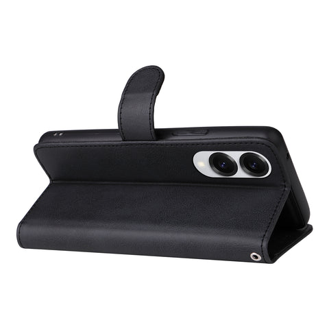 For Samsung Galaxy S25 Edge Case 2 in 1 Detachable Magnetic Leather Wallet Mobile Cover with Strap
