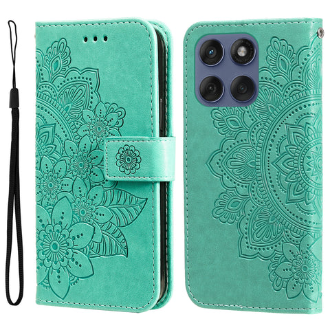 For Motorola Edge 60 5G / 60 Fusion 5G / 60 Pro 5G / Edge (2025) 5G Case Floral Pattern PU Leather Wallet Stand Phone Cover