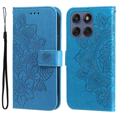 For Motorola Edge 60 5G / 60 Fusion 5G / 60 Pro 5G / Edge (2025) 5G Case Floral Pattern PU Leather Wallet Stand Phone Cover