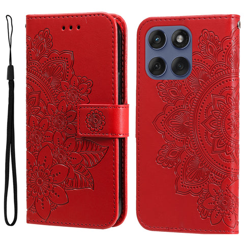 For Motorola Edge 60 5G / 60 Fusion 5G / 60 Pro 5G / Edge (2025) 5G Case Floral Pattern PU Leather Wallet Stand Phone Cover