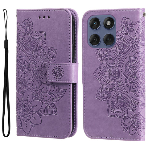 For Motorola Edge 60 5G / 60 Fusion 5G / 60 Pro 5G / Edge (2025) 5G Case Floral Pattern PU Leather Wallet Stand Phone Cover