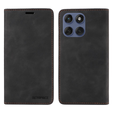 BETOPNICE For Motorola Edge 60 5G / 60 Fusion 5G / 60 Pro 5G / Edge (2025) 5G Case  RFID Blocking Wallet Stand Leather Phone Cover