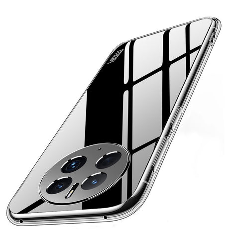 MOFI for Huawei Mate 50 Pro 4G Shockproof TPU Shell, Clear Crystal Not-Yellowing Case Protective Phone Cover