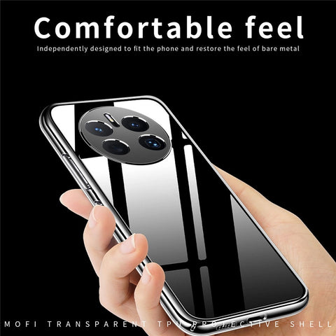 MOFI for Huawei Mate 50 RS Porsche Design 4G Fall Resistant TPU Shell, Clear Crystal Not-Yellowing Case Protective Phone Cover