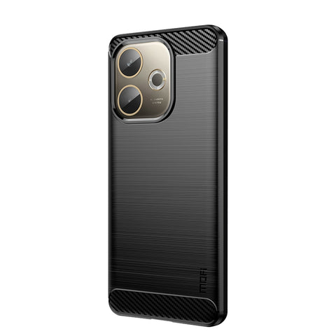 MOFI For Oppo A5 Pro 4G (Global) / 5G (Global) / A5 Energy 5G (China) Back Cover  Brushed Texture Carbon Fiber Soft TPU Case