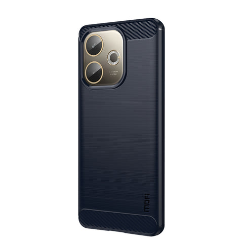MOFI For Oppo A5 Pro 4G (Global) / 5G (Global) / A5 Energy 5G (China) Back Cover  Brushed Texture Carbon Fiber Soft TPU Case