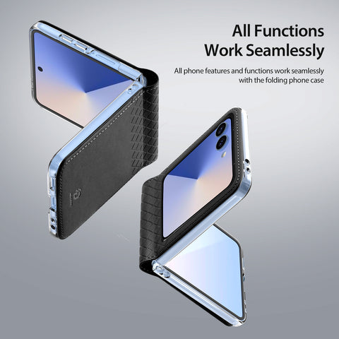 DUX DUCIS For Samsung Galaxy Z Flip7 5G Case  Bril Series Leather+PC Phone Cover