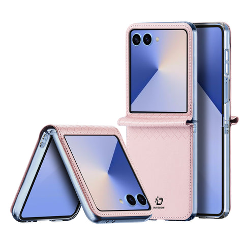 DUX DUCIS For Samsung Galaxy Z Flip7 5G Case  Bril Series Leather+PC Phone Cover