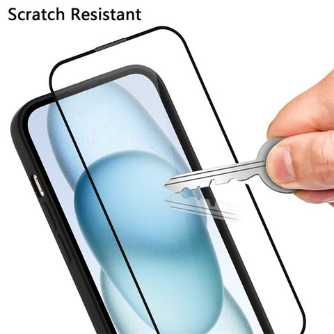 WANLONFENG RB1 Series For iPhone 17e / 16e Case Screen Film Soft TPU Phone Cover