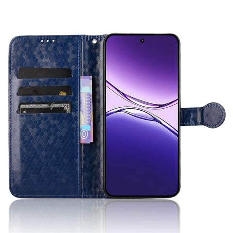 For Oppo F29 5G Wallet Case Dot Pattern Imprint PU Leather Phone Cover