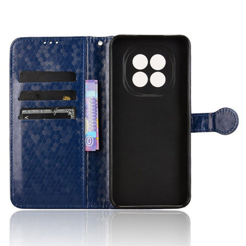 For Oppo F29 5G Wallet Case Dot Pattern Imprint PU Leather Phone Cover