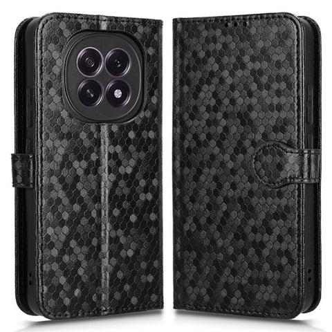 For Oppo F29 5G Wallet Case Dot Pattern Imprint PU Leather Phone Cover