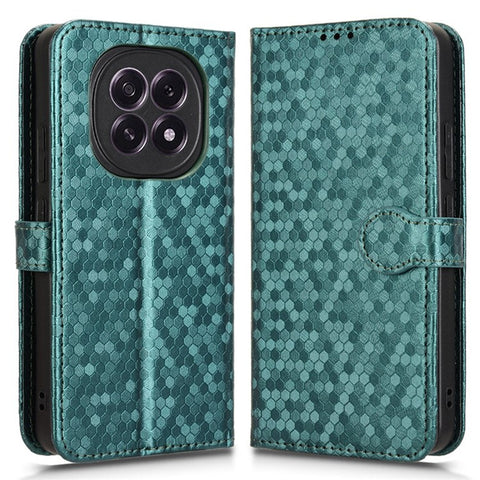 For Oppo F29 5G Wallet Case Dot Pattern Imprint PU Leather Phone Cover