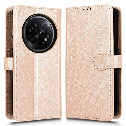 For Oppo Find N5 5G Wallet Case Dot Pattern Imprint PU Leather Phone Cover