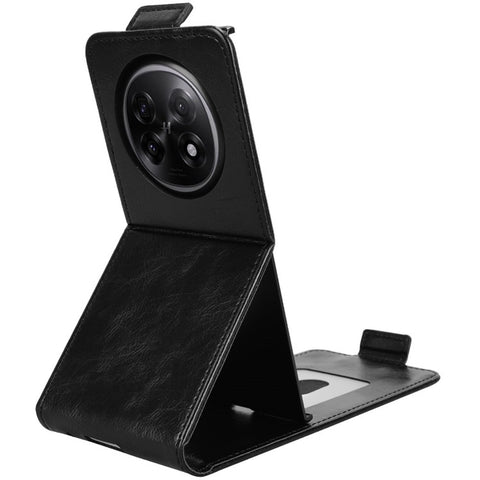 For Oppo Find N5 5G Stand Case Magnetic Clasp Vertical Flip Leather Phone Cover with Card Holder