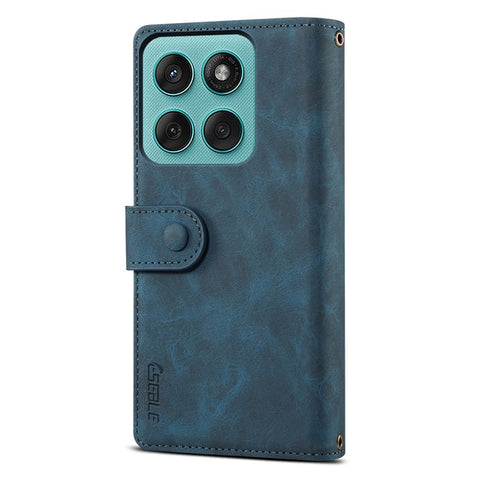 ESEBLE Star Series For Motorola Edge 60 5G / 60 Fusion 5G Case Zipper Wallet Leather Stand Phone Cover with Wrist Strap