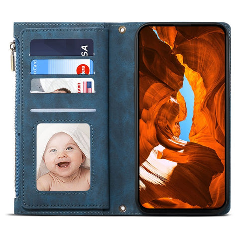 ESEBLE Star Series For Motorola Edge 60 5G / 60 Fusion 5G Case Zipper Wallet Leather Stand Phone Cover with Wrist Strap