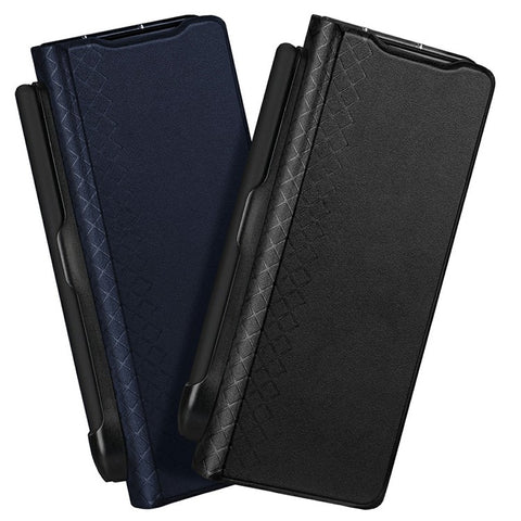 DUX DUCIS Bril Series For Samsung Galaxy Z Fold7 5G Case Leather Stand Phone Cover with Pen Holder