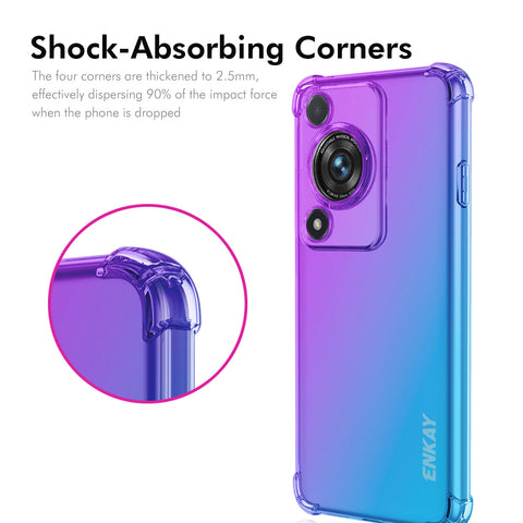 For Huawei Enjoy 70 / Huawei nova Y72 4G TPU Case ENKAY Thickened Four Corner Drop-proof Phone Back Cover