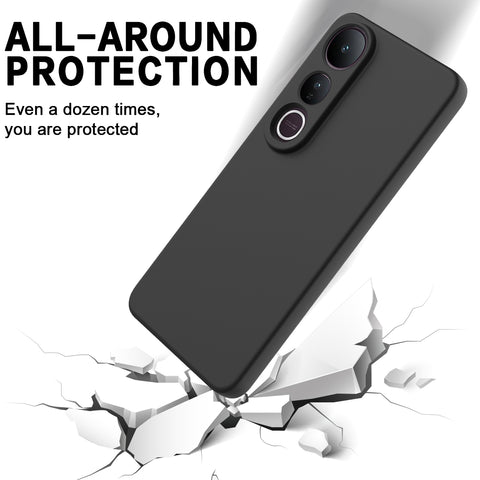 For vivo V50 Lite 5G / vivo V50 Lite 4G Liquid Silicone Case Phone Back Cover with Hand Strap