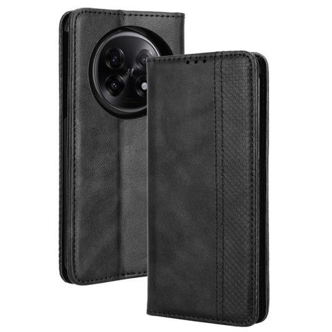 For Oppo Find N5 5G Retro PU Leather Case Phone Wallet Stand Cover