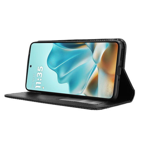 For Motorola Edge 60 5G / 60 Fusion 5G / Edge 60s 5G Retro PU Leather Case Phone Wallet Stand Cover