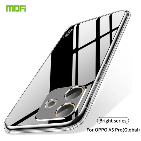 MOFI For Oppo A5 Pro 4G (Global) / 5G (Global) / A5 Energy 5G (China) Clear Phone Case  Ultra-Thin TPU Phone Back Cover