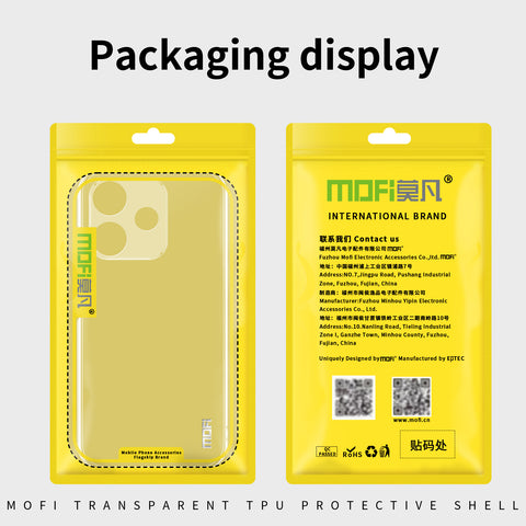 MOFI For Oppo A5 Pro 4G (Global) / 5G (Global) / A5 Energy 5G (China) Clear Phone Case  Ultra-Thin TPU Phone Back Cover